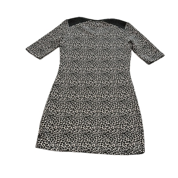 Scotch & Soda | Maison Scotch Black & White Animal Print Dress - Size Small - Picture 3 of 11